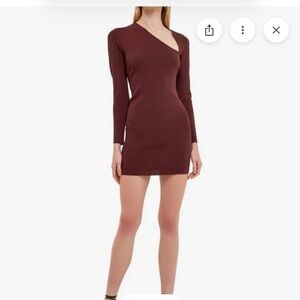 Endless Rose Cutout Long Sleeve Minidress XS NWT